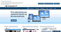 Desktop Screenshot of haug-it.dk