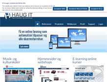 Tablet Screenshot of haug-it.dk
